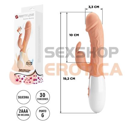 Vibrador con estimulacion de clitoris